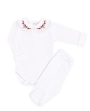 Body Bordado Laço Vermelho - Nina & Maria Baby Store