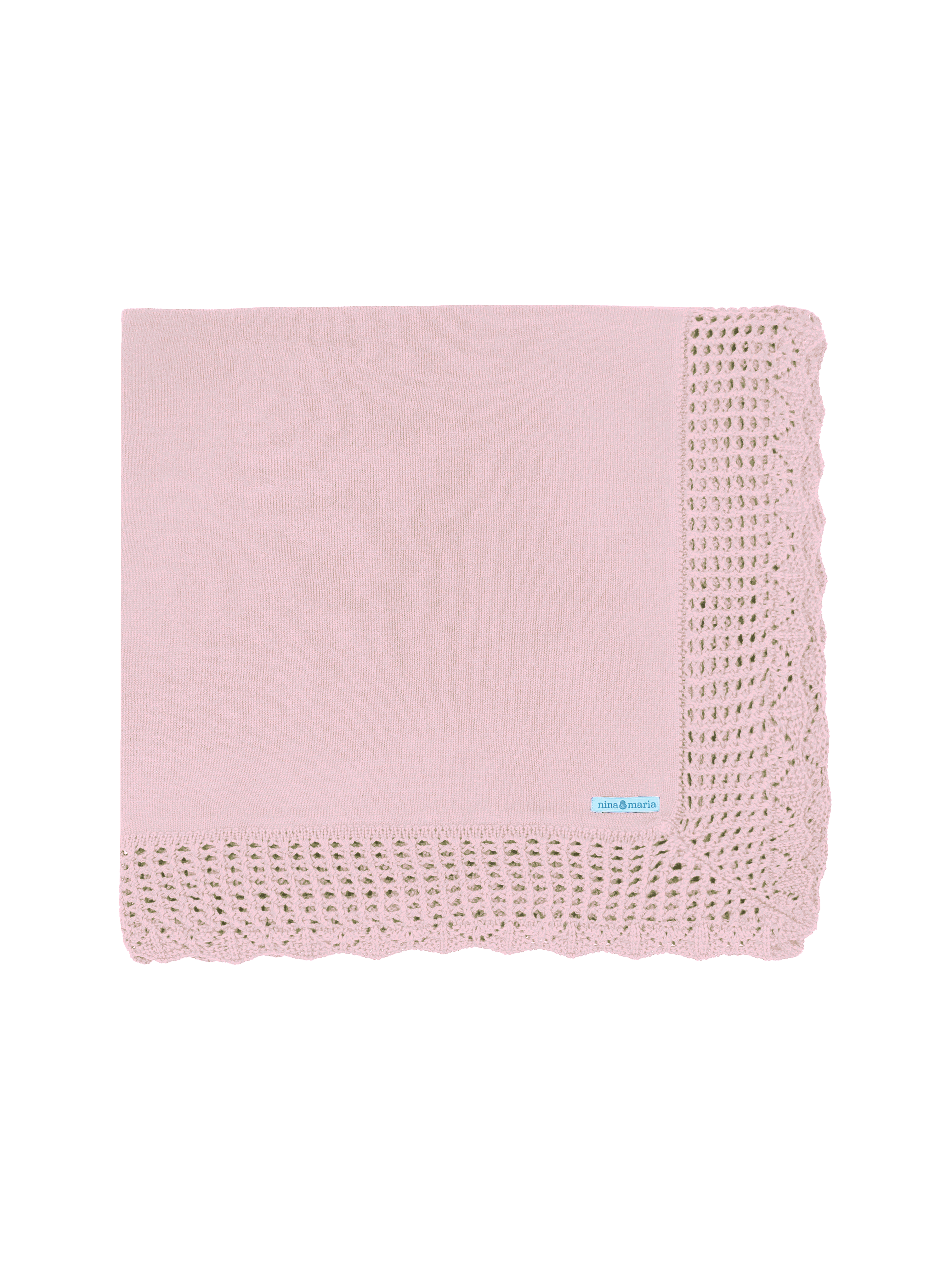 Manta Renda Rosa Chá
