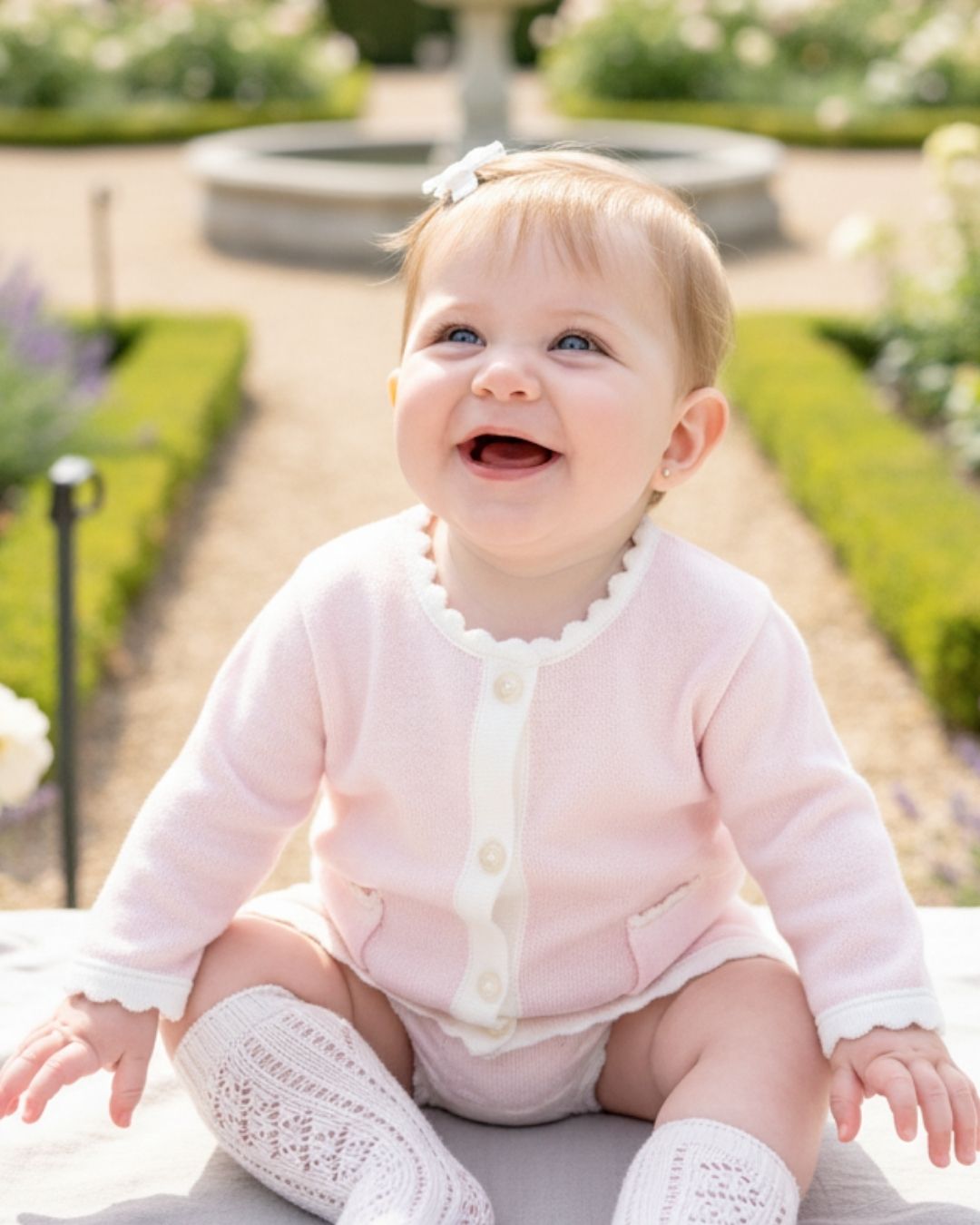 Conjunto Lacinho Rosa - Nina & Maria Baby Store