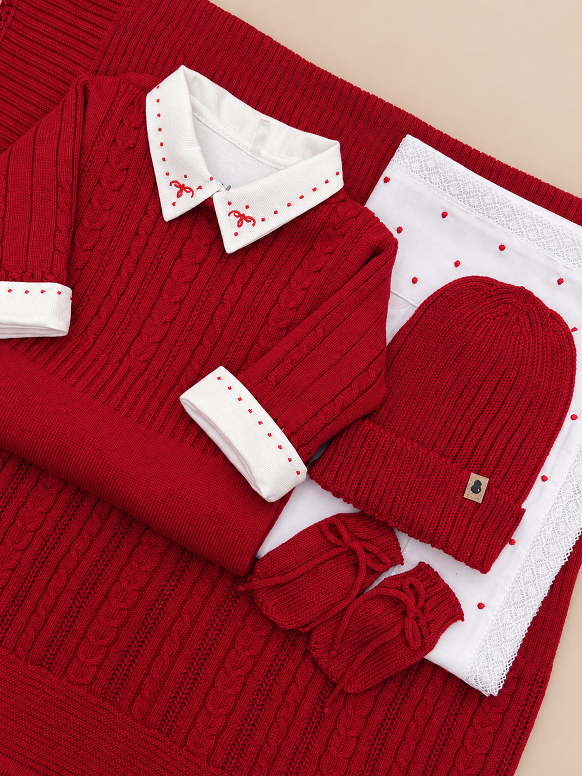 Kit Maternidade Braid Vermelho