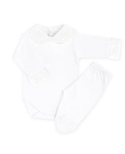 Body Bordado 3 Flores Branco - Nina & Maria Baby Store