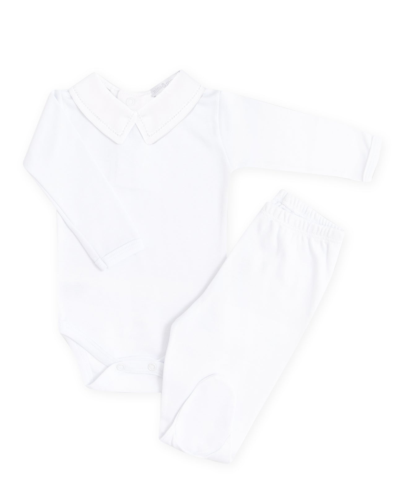 Body Bordado Bolinha Branco - Nina & Maria Baby Store