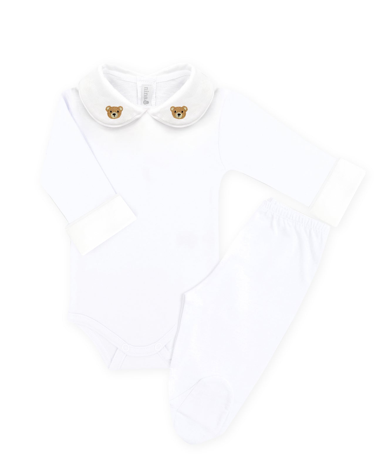 Body Bordado Urso - Nina & Maria Baby Store