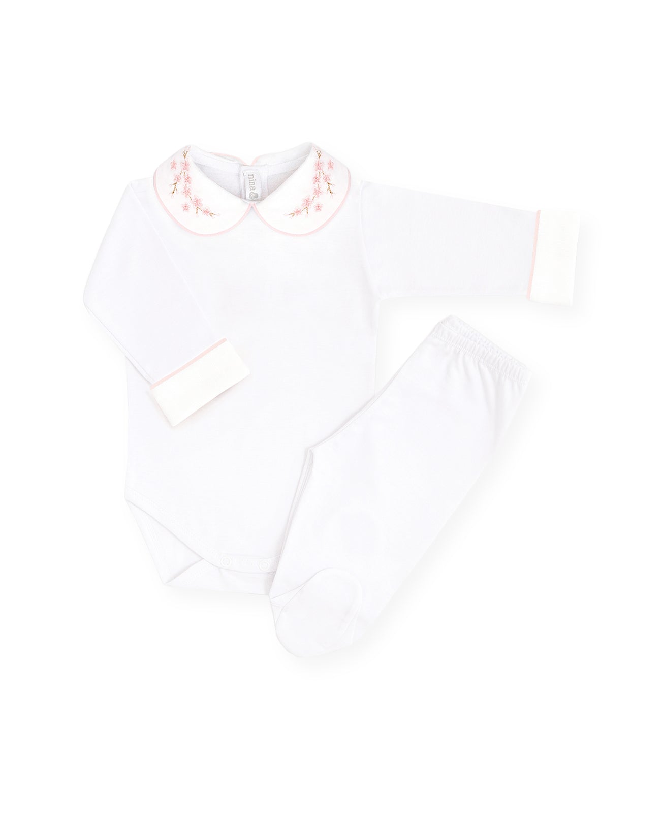 Body Bordado Cerejeira - Nina & Maria Baby Store