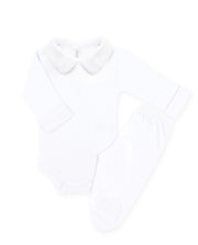 Body Liso Gola Branca Masculino - Nina & Maria Baby Store