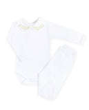 Body Bordado Jardim Amarelo