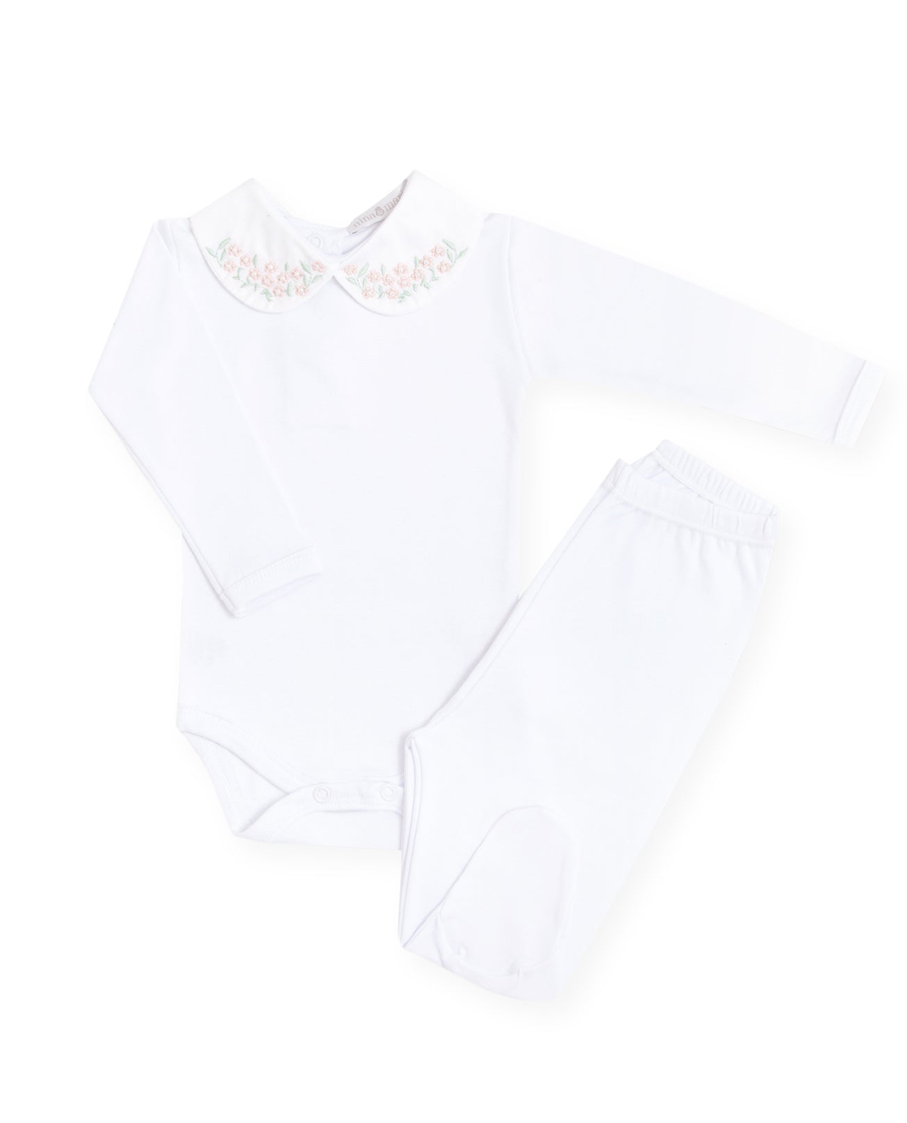 Body Bordado Jardim Rosa - Nina & Maria Baby Store