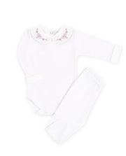 Body Bordado Laço Lilás - Nina & Maria Baby Store