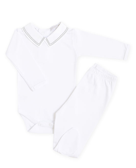 Body Bordado Listras Cinza - Nina & Maria Baby Store 1305