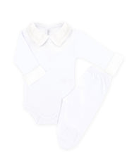 Body Bordado Trigo Branco Masculino - Nina & Maria Baby Store