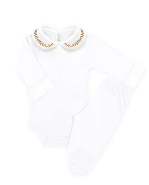 Body Bordado Trigo Caramelo - Nina & Maria Baby Store