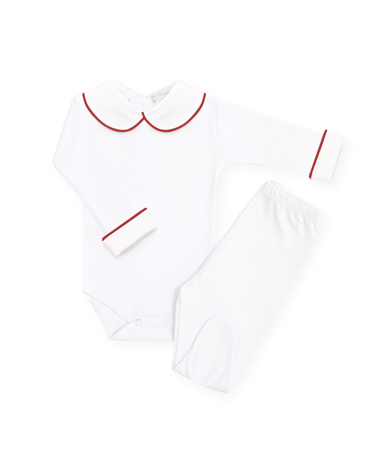 Body Viés em Tricot Vermelho - Nina & Maria Baby Store