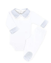Body Azul Claro Xadrez - Nina & Maria Baby Store
