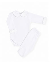 Body Barradinho  Branco - Nina & Maria Baby Store