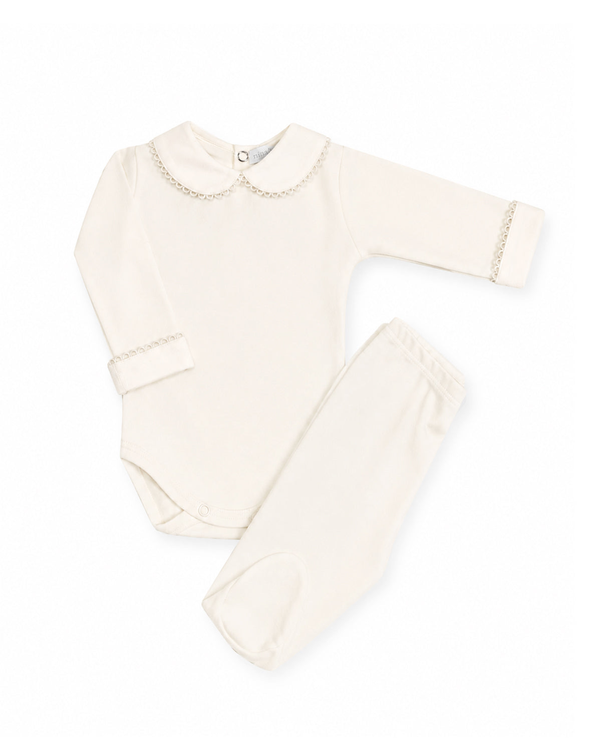 Body Barradinho  Cru - Nina & Maria Baby Store