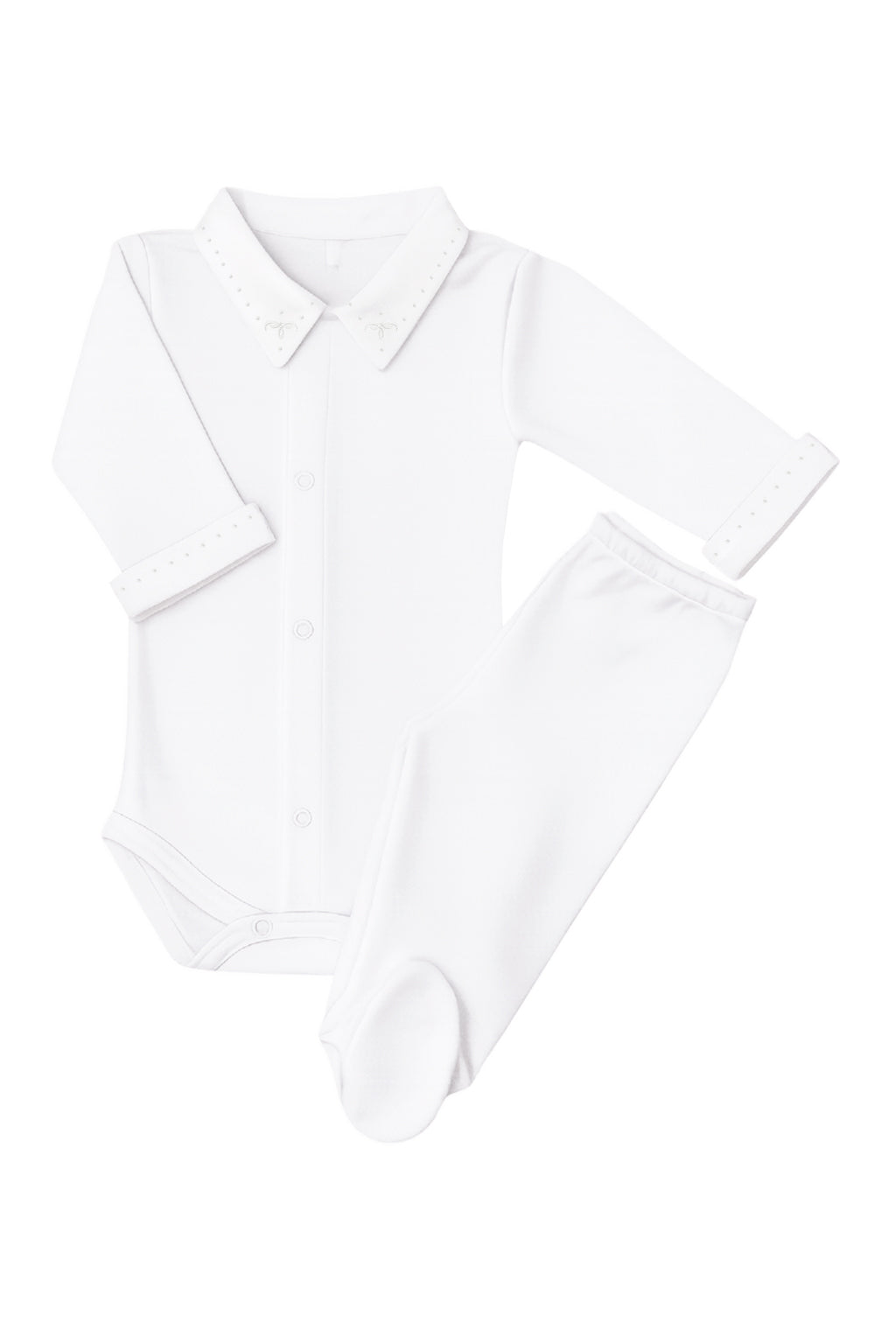 Body Bordado Western em Algodão Egípcio - Branco