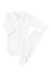 Body Bordado Western em Algodão Egípcio - Branco