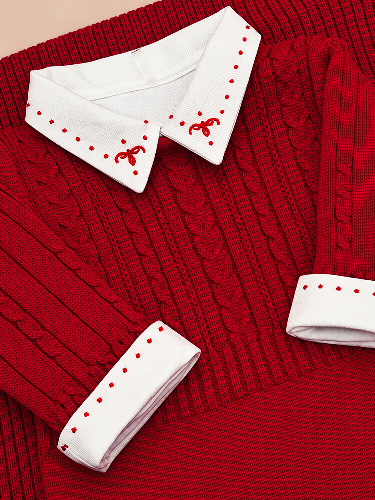 Kit Maternidade Braid Vermelho - Nina & Maria Baby Store