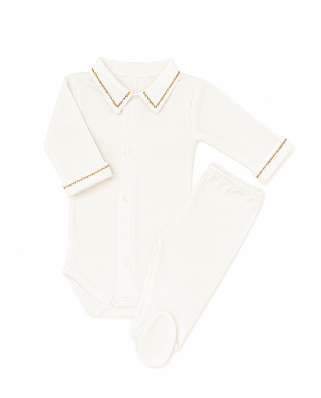 Body Corda em Algodão Egípcio - Caramelo - Nina & Maria Baby Store