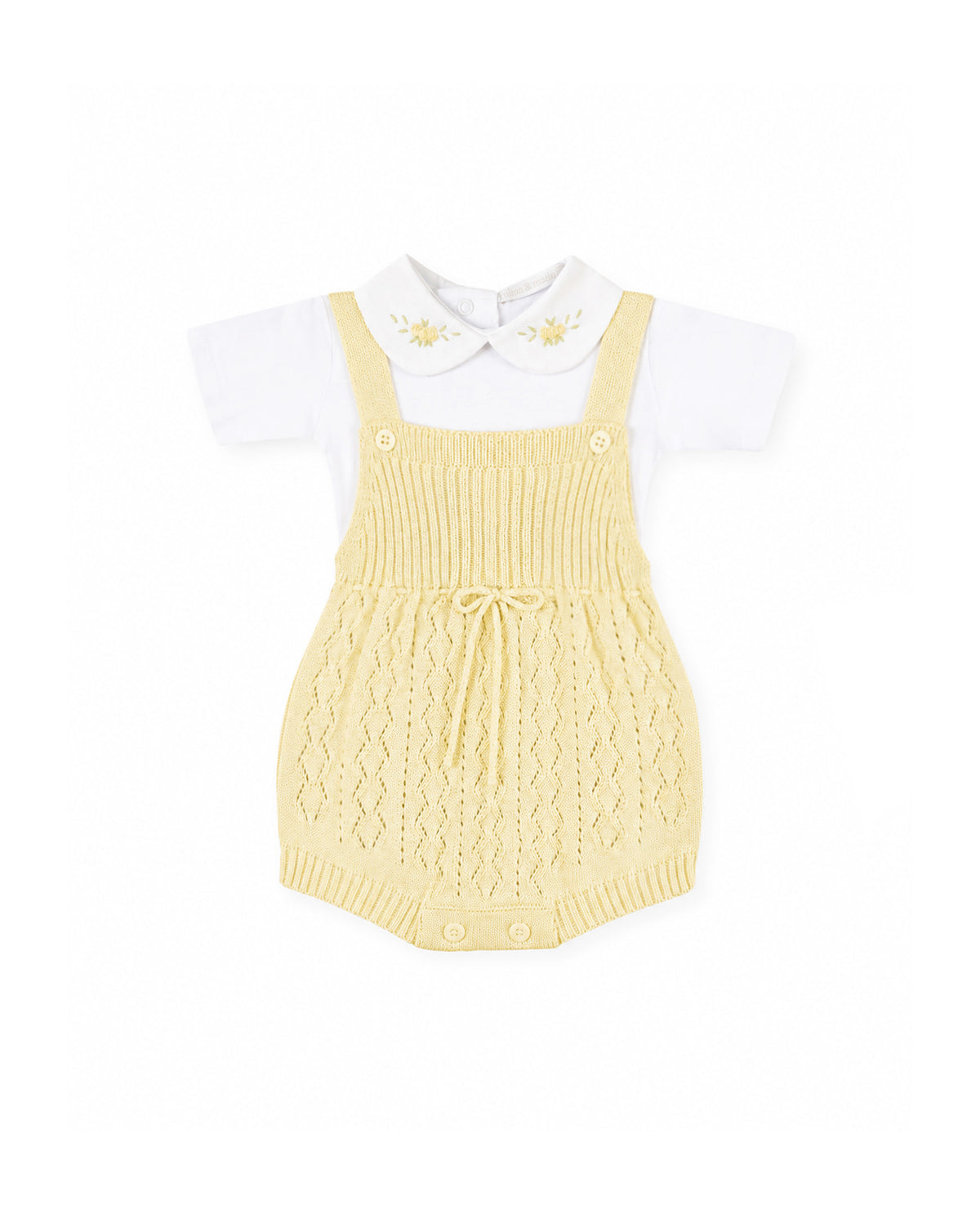 Romper Renda - Amarelo - Nina & Maria Baby Store