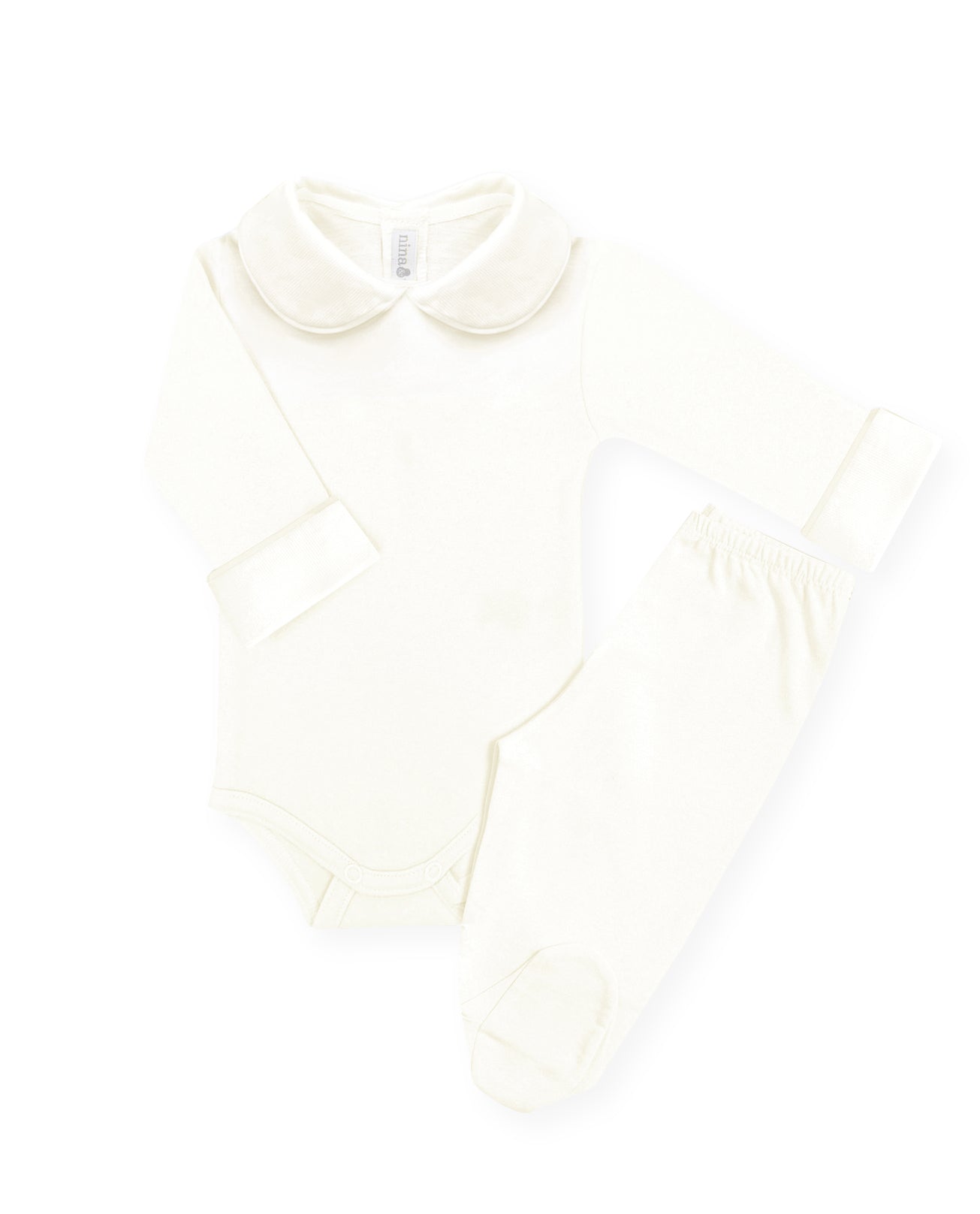 Body Liso Gola Cru Unissex - Nina & Maria Baby Store