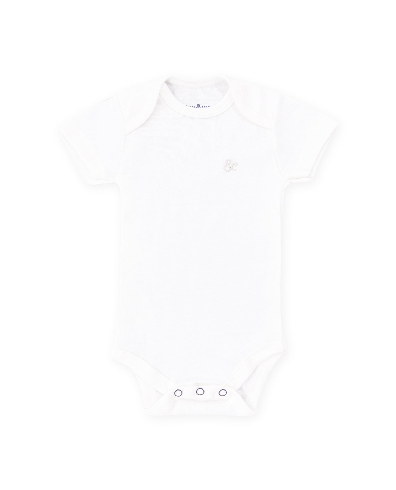 Body Liso Branco Manga Curta - Homewear