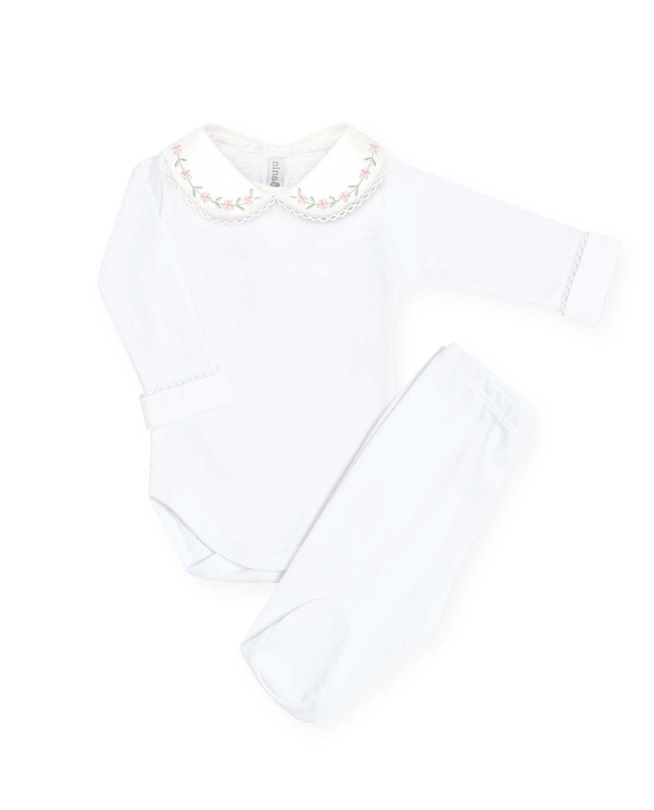 Body Bordado Primavera Rosa - Nina & Maria Baby Store