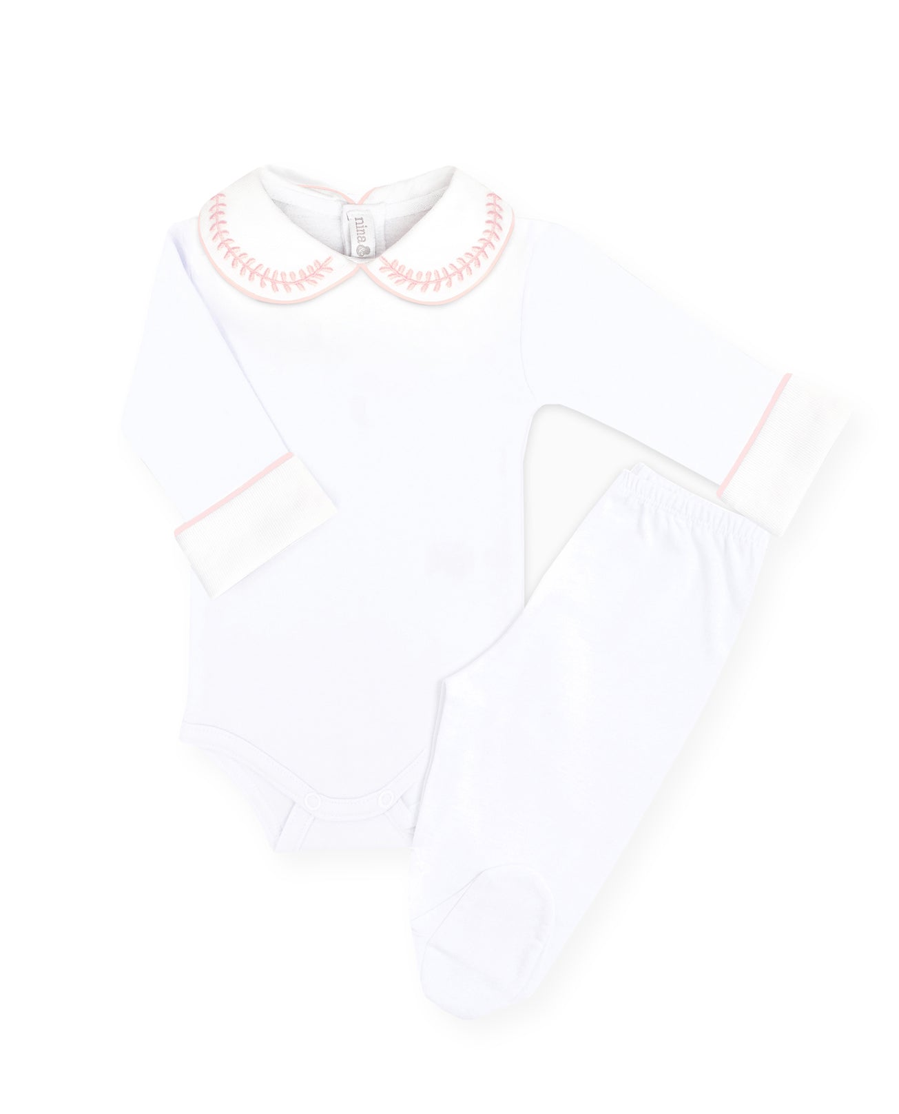 Body Bordado Trigo Rosa - Nina & Maria Baby Store