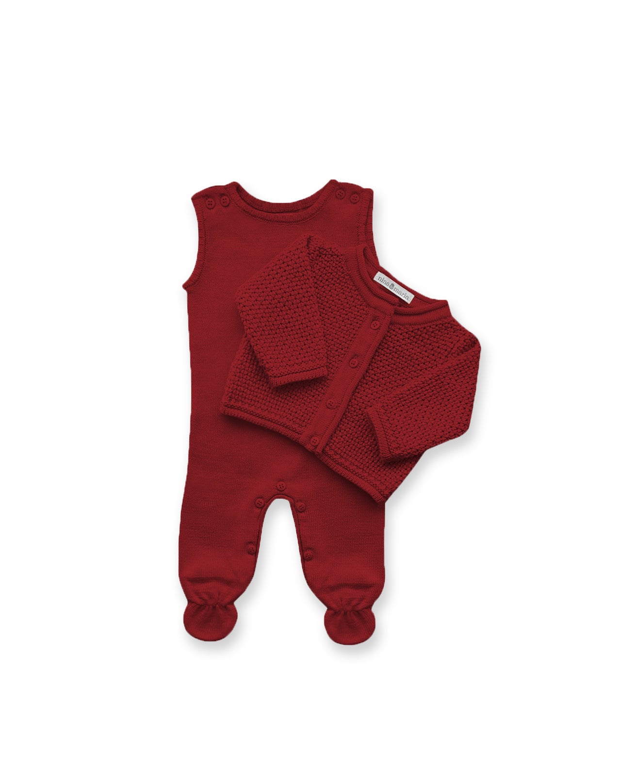 Conjunto Pipoca Vermelho - Nina & Maria Baby Store