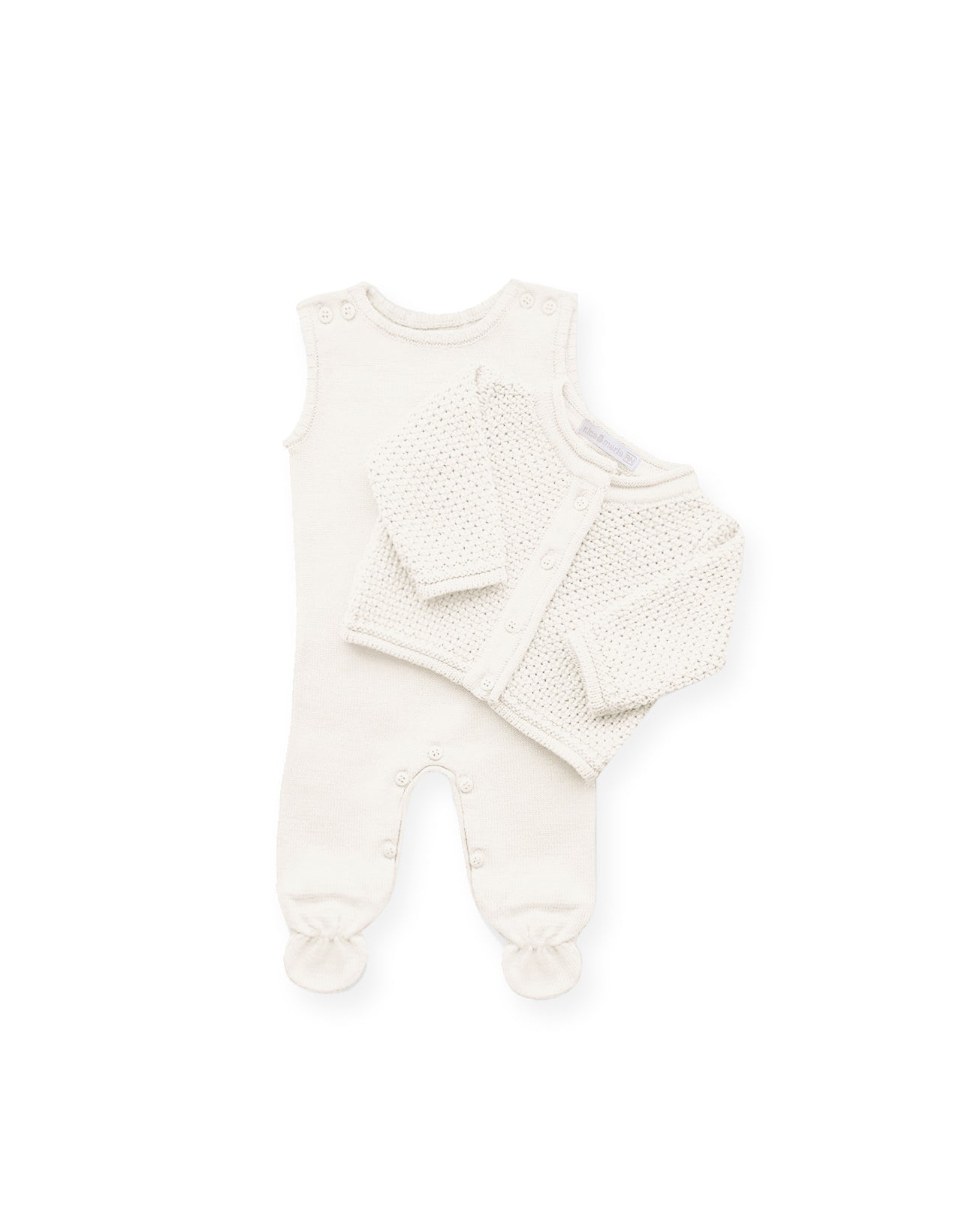 Conjunto Pipoca Branco - Nina & Maria Baby Store