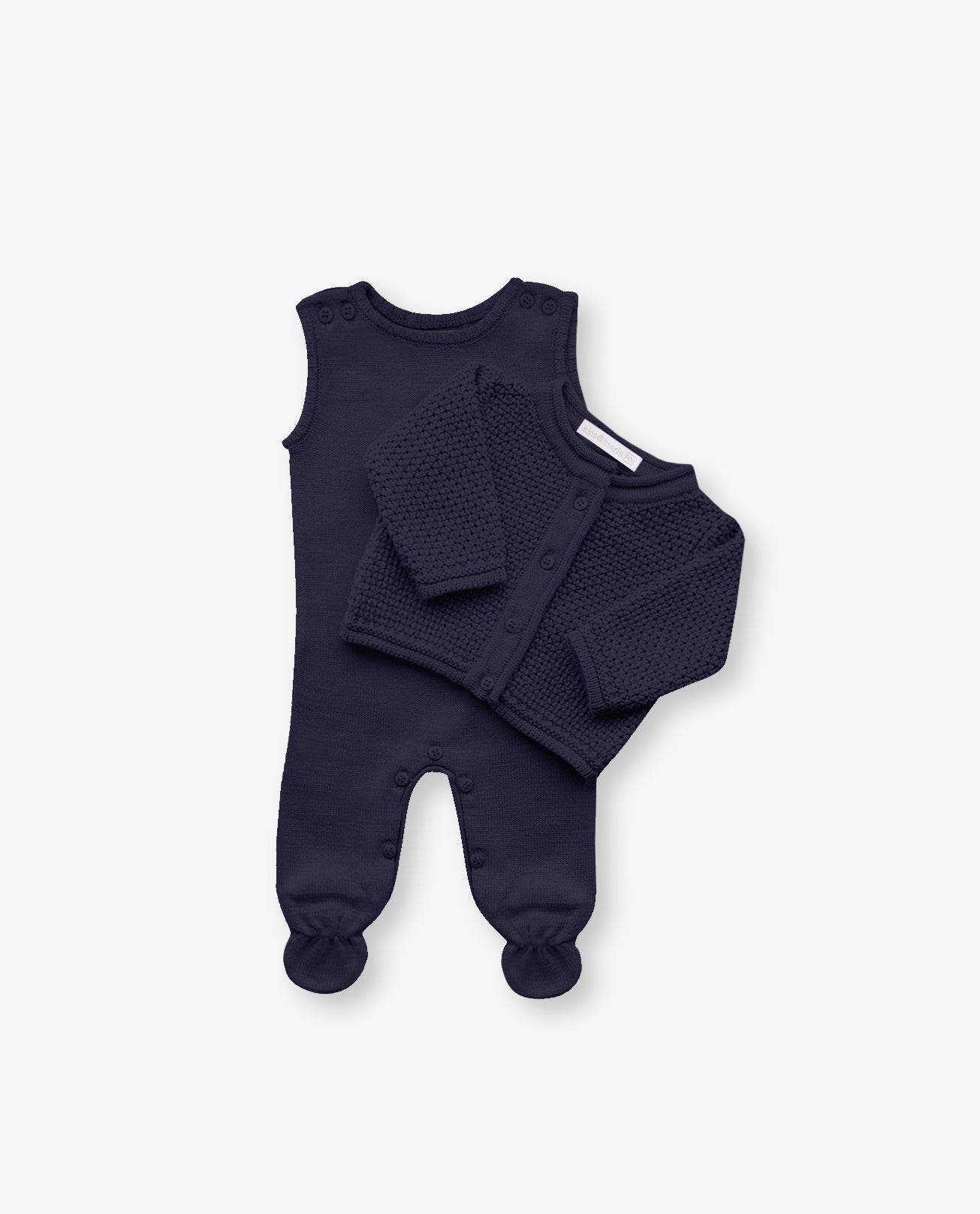 Saída Maternidade Pipoca Azul Marinho - Nina & Maria Baby Store