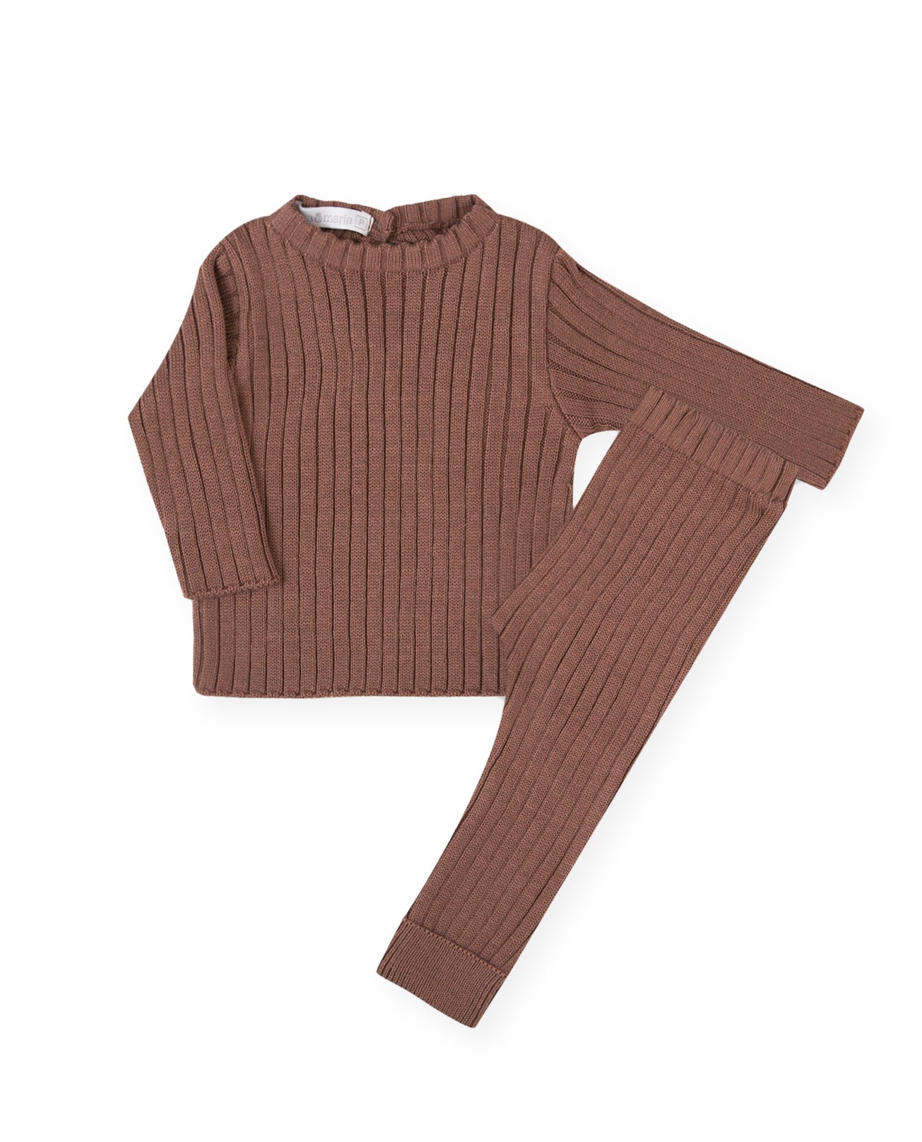 Conjunto Essential Canelado Marrom