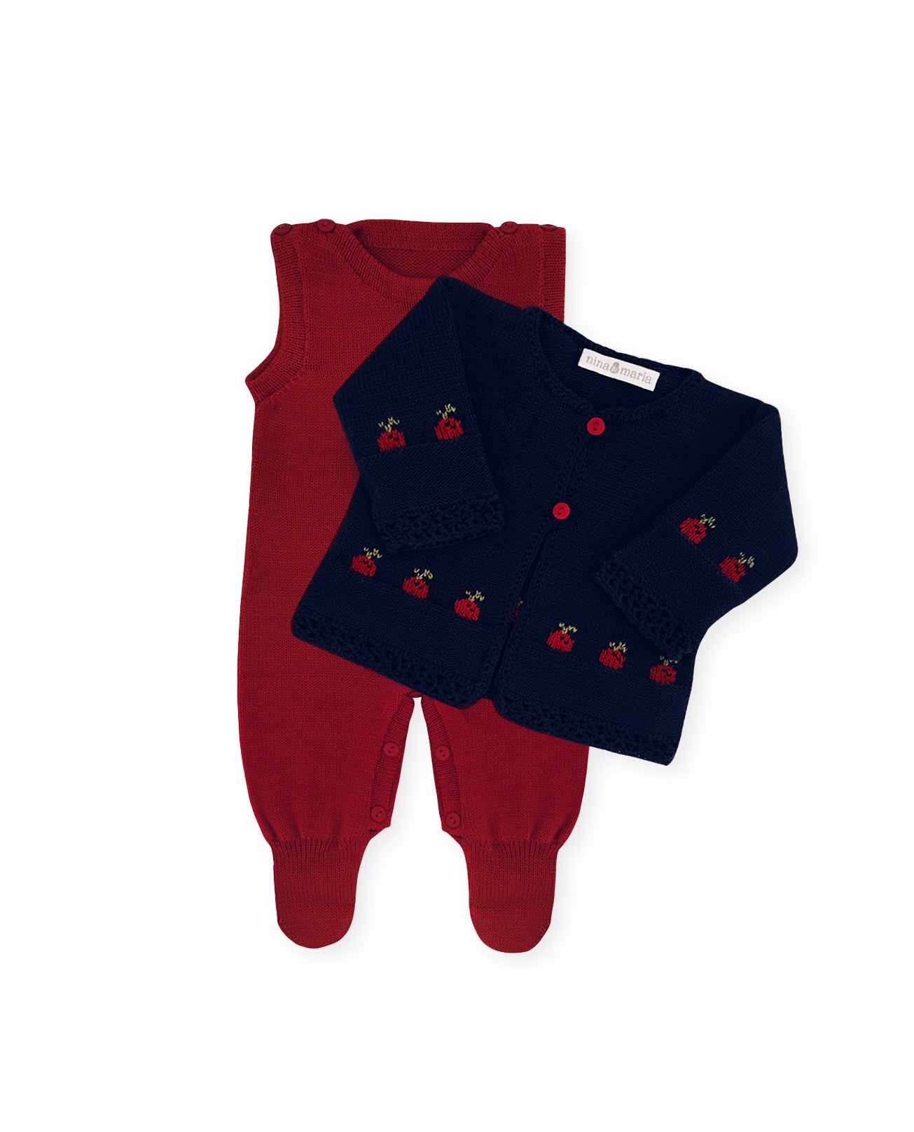 Conjunto Cherry Marinho - Nina & Maria Baby Store