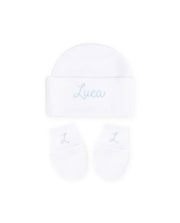 Touca e Luvas Maternidade Personalizadas - Meninos