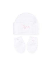 Touca e Luvas Maternidade Personalizadas - Meninas