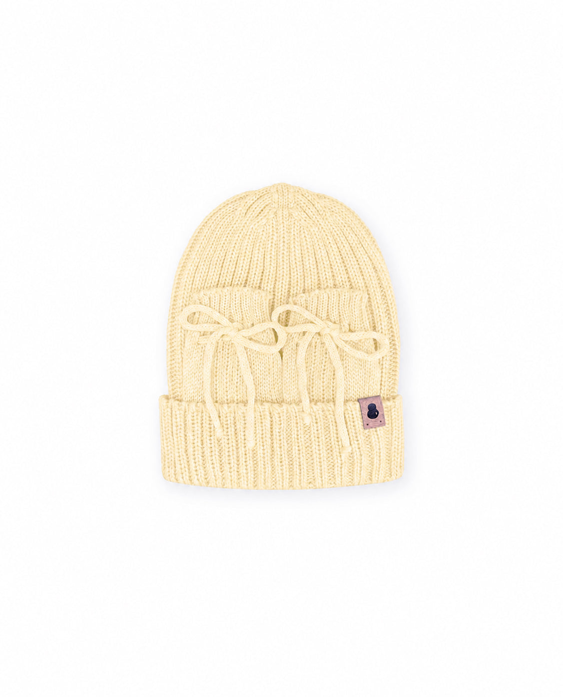 Kit Gorro e Luvas Canelado  Amarelo