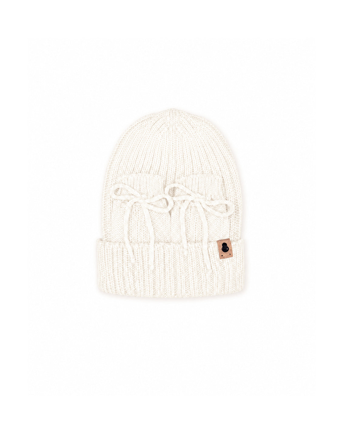 Kit Gorro e Luvas Canelado  Off-White