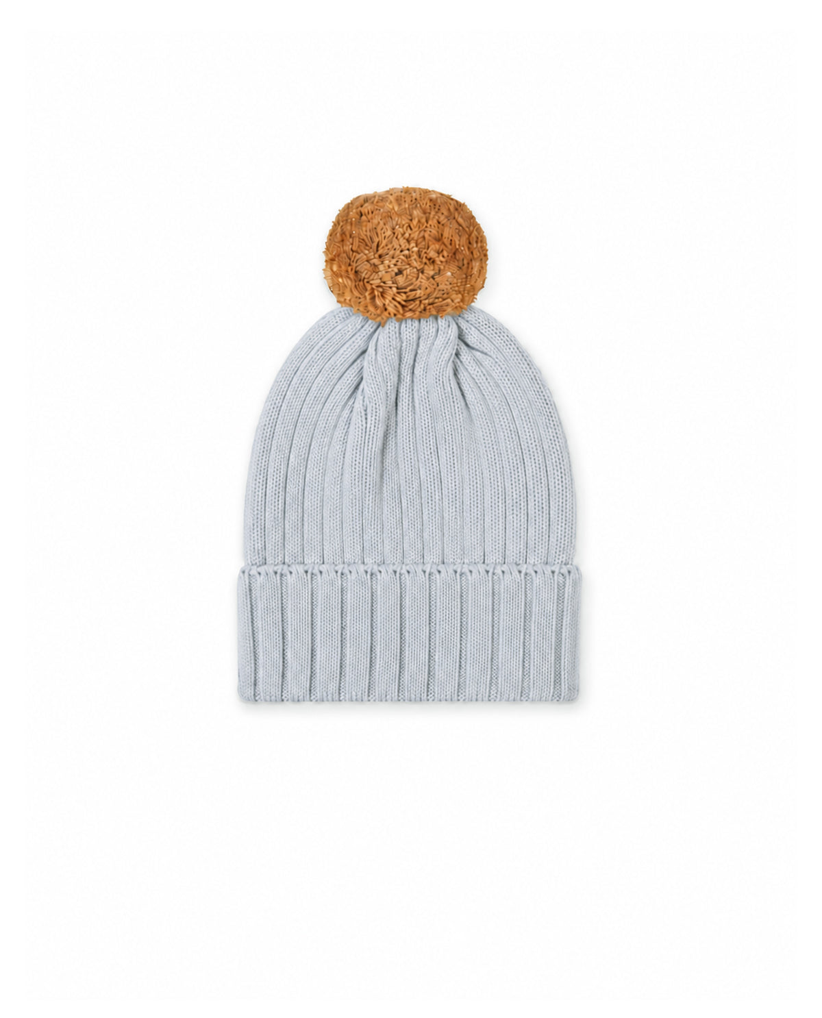 Gorro Pompom Canelado - Azul - Nina & Maria Baby Store