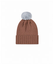 Gorro Pompom Canelado - Marrom - Nina & Maria Baby Store