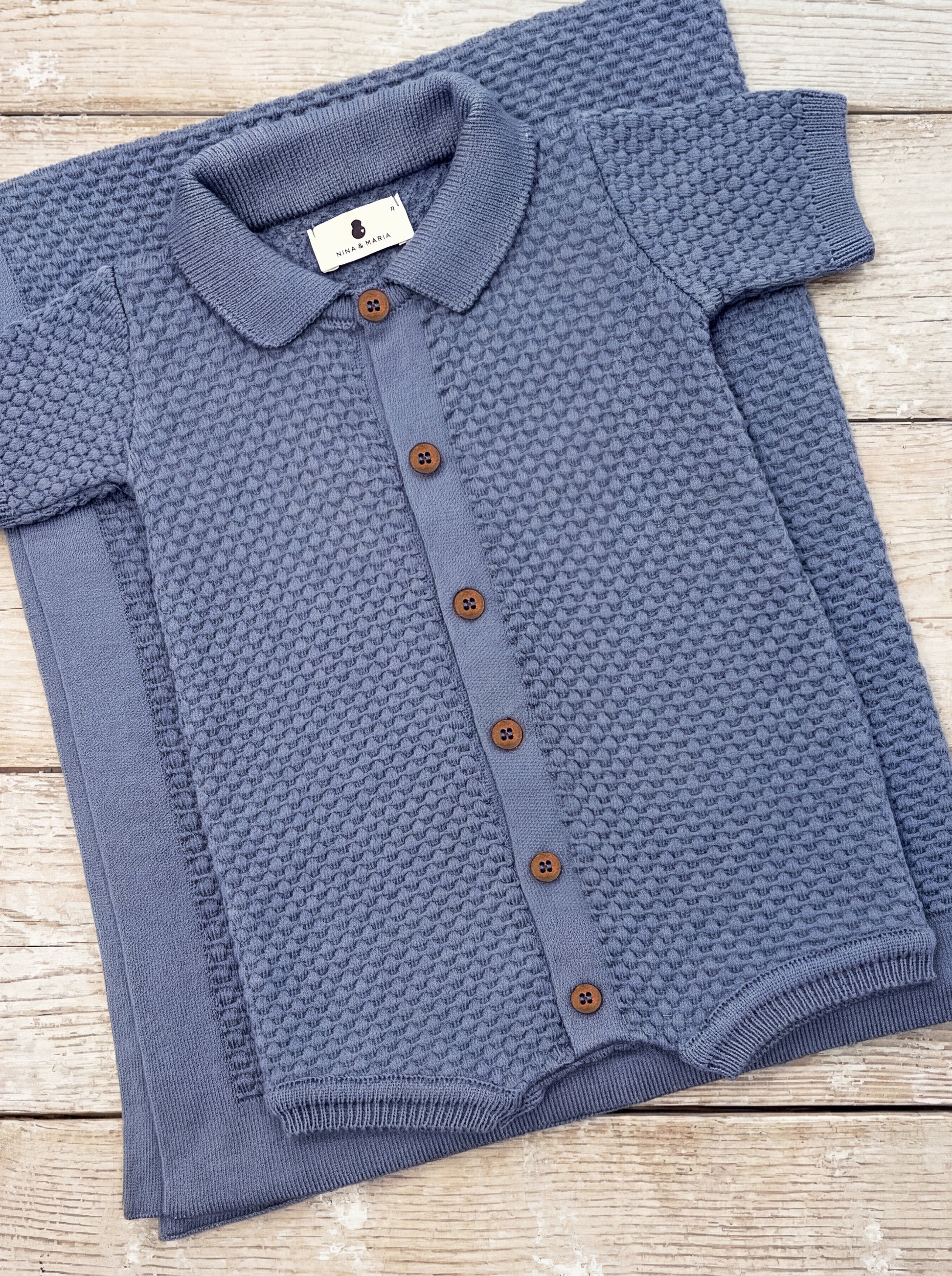 Conjunto Maternidade Brisa do Mar - Azul - Nina & Maria Baby Store