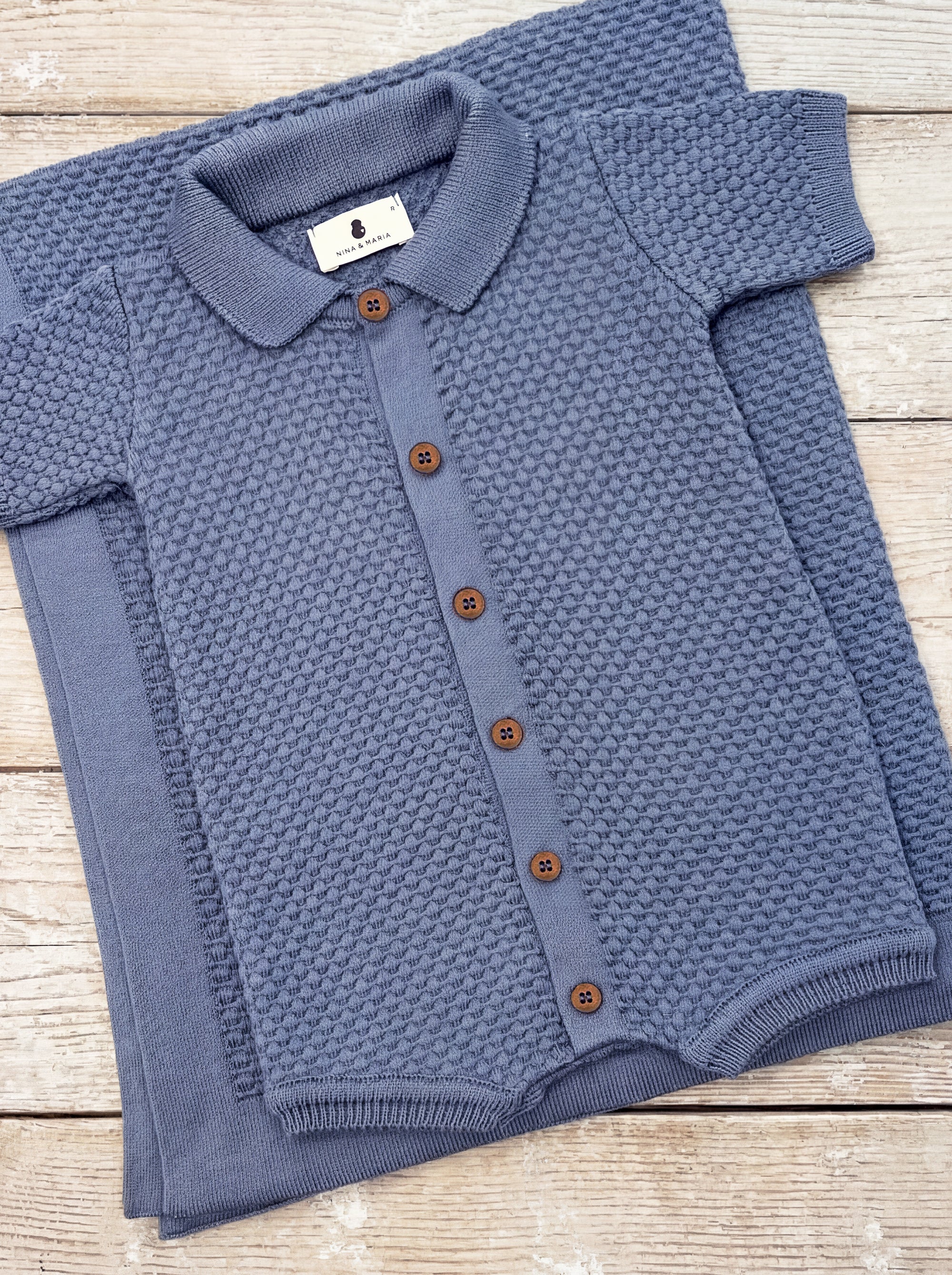 Conjunto Maternidade Brisa do Mar - Azul - Nina & Maria Baby Store