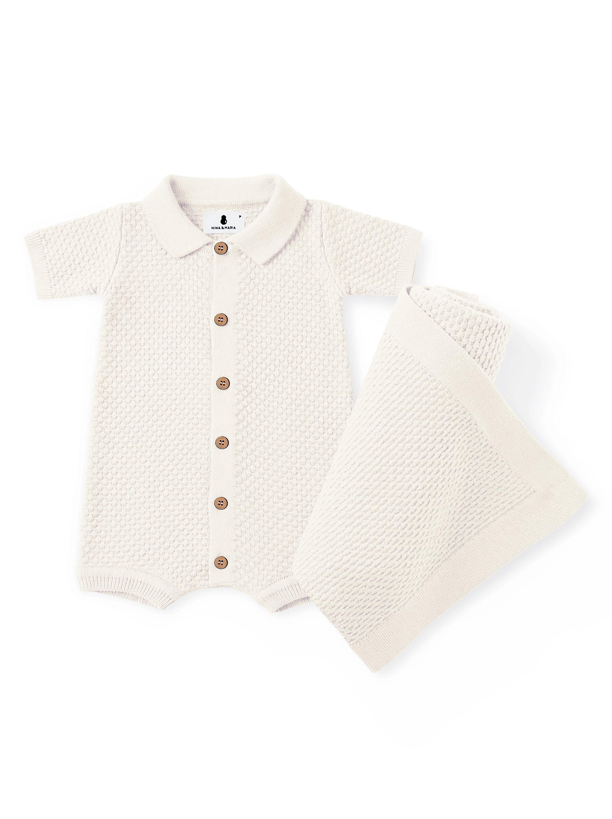 Conjunto Maternidade Brisa do Mar - Cru - Nina & Maria Baby Store