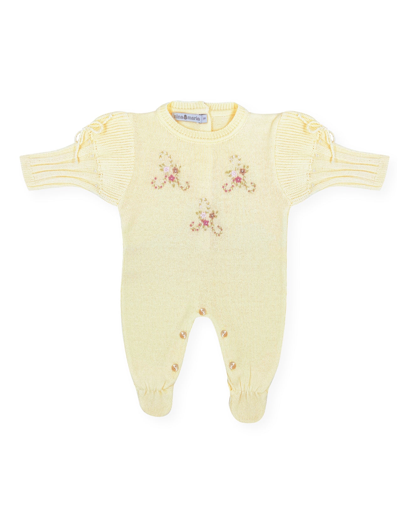 Macacão Bufante Amarelo - Nina & Maria Baby Store