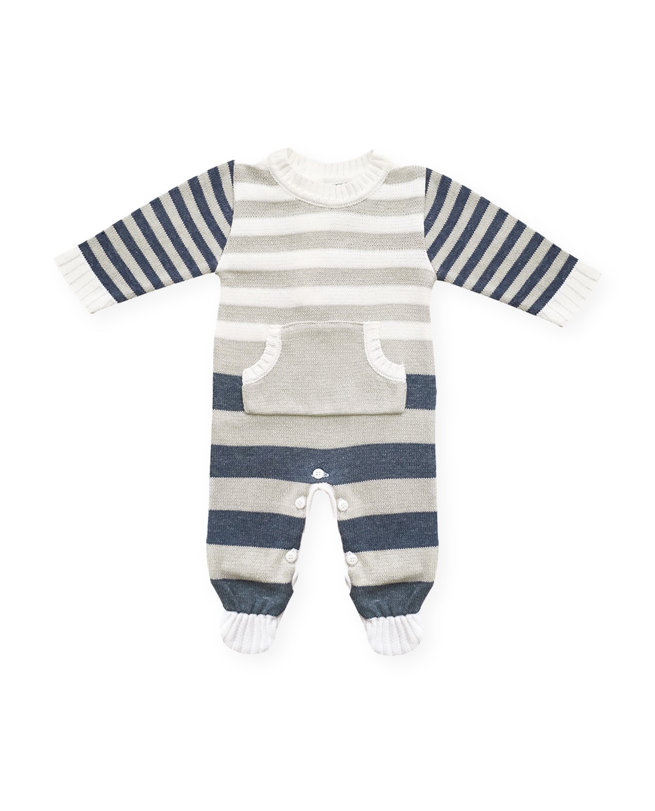 Macacão Canguru Jeans - Nina & Maria Baby Store