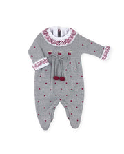 Conjunto Macacão Cereja Cinza - Nina & Maria Baby Store