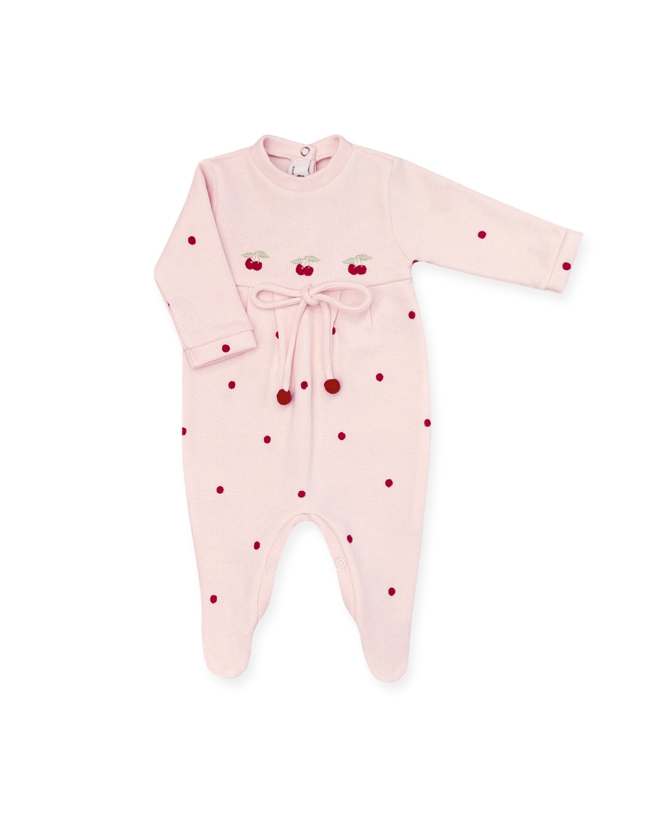 Macacão Cereja Rosa - Nina & Maria Baby Store