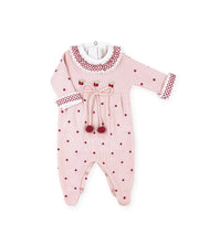 Conjunto Macacão Cereja Rosa - Nina & Maria Baby Store