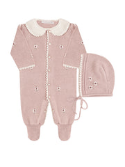 Macacão Flores do Campo - Rosa Chá - Nina & Maria Baby Store