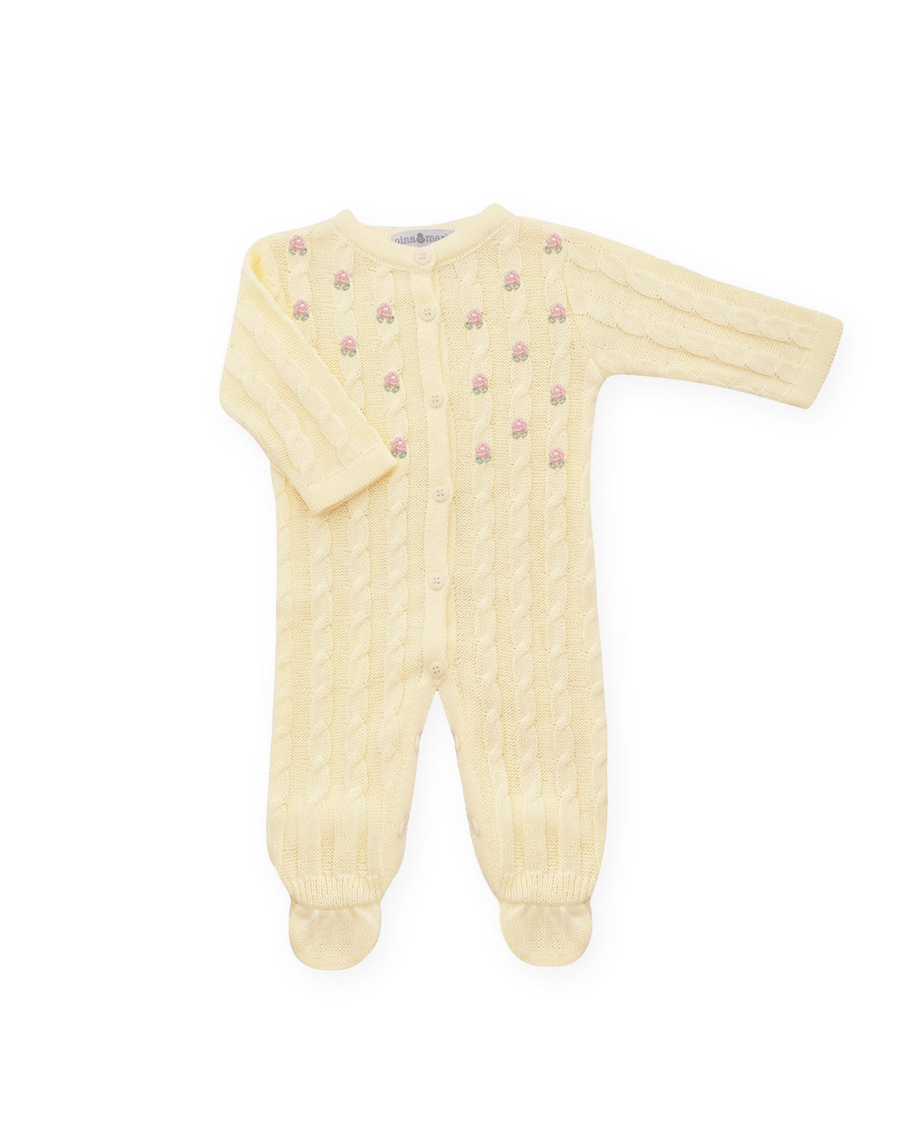 Macacão Flores Yellow - Nina & Maria Baby Store