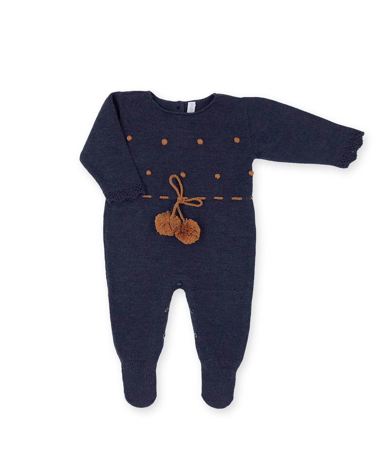 Macacão Pompom Dark Jeans - Nina & Maria Baby Store